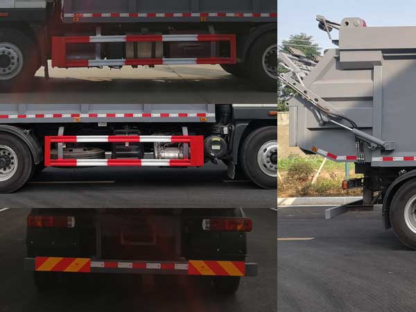 福田瑞沃国六12方无泄漏高位挂桶压缩式垃圾车