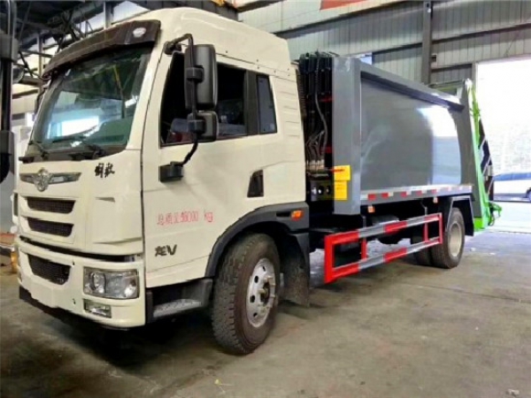 解放龙V国六12方压缩式垃圾车