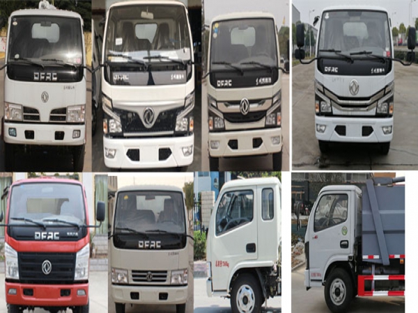 东风小多利卡国六后装高位挂桶压缩式垃圾车