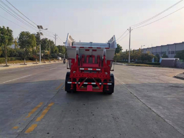 五十铃100p国六无泄漏后高位挂桶压缩垃圾车