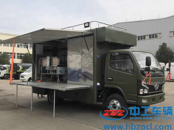 东风餐车-独立凉菜间-军绿