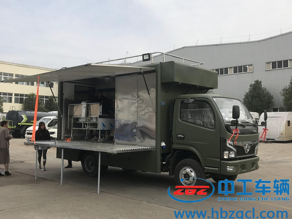 东风餐车-独立凉菜间-军绿