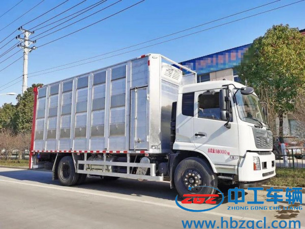 国六东风全铝合金高端畜禽运输车